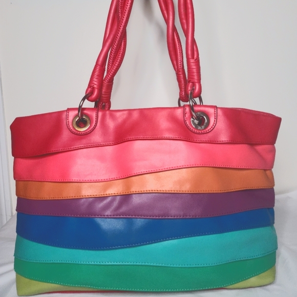 Nine West Handbags - Nine West Rainbow Tote Bag NWOT